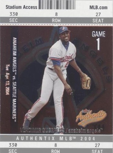 2004 Fleer Authentix - Vladimir Guerrero #92