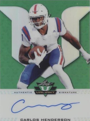 2017 Leaf Valiant Carlos Henderson #BA-CH1