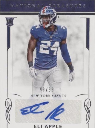 2016 Panini National Treasures Eli Apple #143