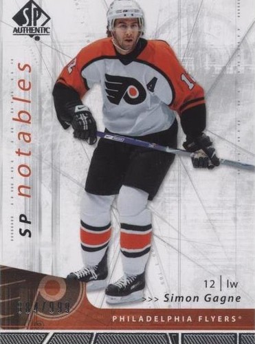 2006-07 SP Authentic - Simon Gagne #156
