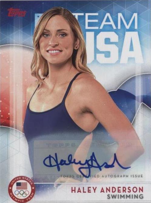 2016 Topps U.S. Olympic & Paralympic Team and Hopefuls - Autographs #23 Haley Anderson (AU, RC)