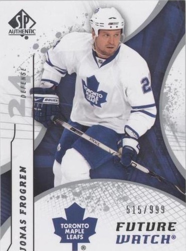 2008-09 SP Authentic - Jonas Frogren #170