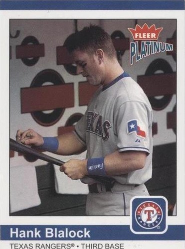 2004 Fleer Platinum - Hank Blalock #119