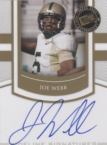 2010 Press Pass Portrait Edition Joe Webb #SS-JW