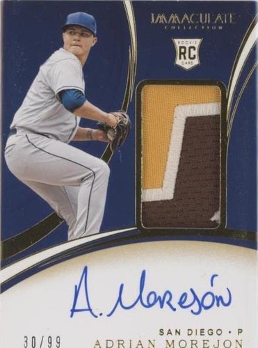 2020 Panini Immaculate Collection - Adrian Morejon #158