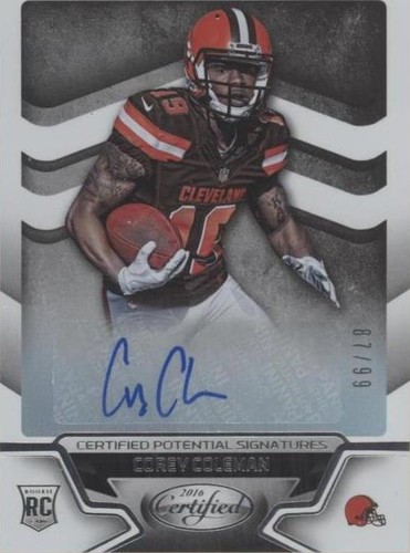 2016 Panini Certified Corey Coleman #CPS-CC2