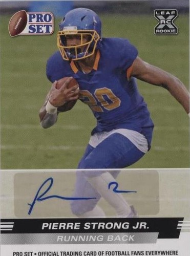 2022 Leaf Pro Set Draft Pierre Strong Jr. #PSA-PSJ