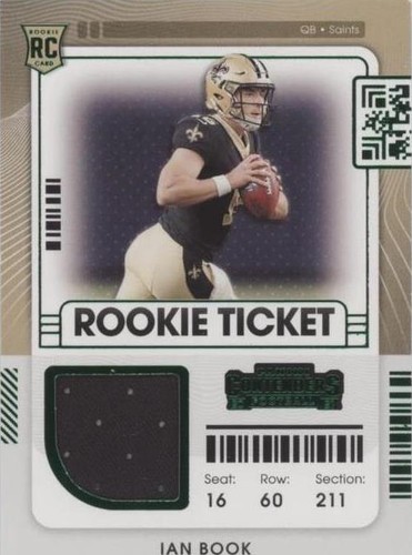 2021 Panini Contenders Ian Book #RTS-IBO