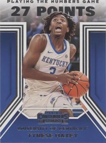 2020-21 Panini Contenders Draft Picks - Tyrese Maxey #9