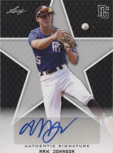 2020 Leaf Perfect Game National Showcase - Max Johnson #BA-MJ1