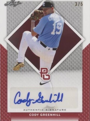 2016 Leaf Perfect Game National Showcase - Cody Greenhill #BA-264