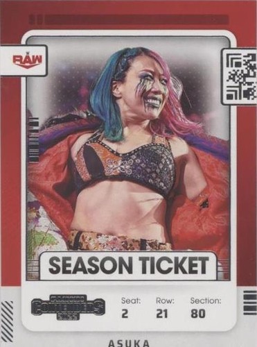 Asuka 2022 Panini Chronicles WWE Contenders Season Ticket