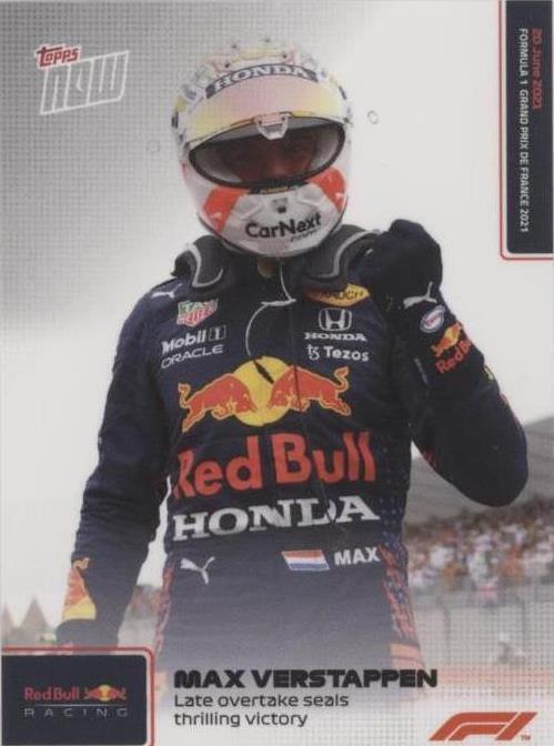 2021 Topps Now F1 - Max Verstappen #020