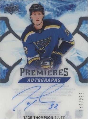 2017-18 Upper Deck Ice - Tage Thompson #IPA-TT