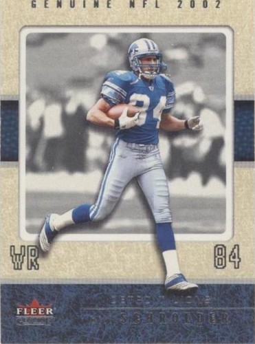 2002 Fleer Genuine Bill Schroeder #78