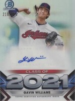 2021 Bowman Draft - Gavin Williams #C21-GW