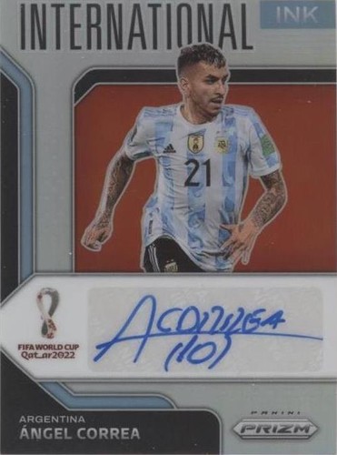 Angel Correa 2022 Panini Prizm FIFA World Cup International Ink