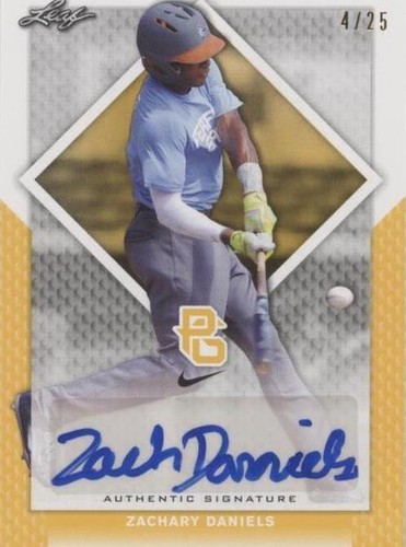 2016 Leaf Perfect Game National Showcase - Zachary Daniels #BA-098