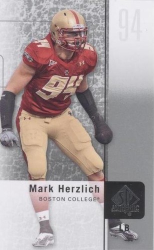 2011 SP Authentic Mark Herzlich #3