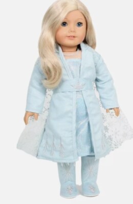 Princess & Fairy Playtime, Elsa Frozen 2 Outfit (5 piece) 18'' Doll