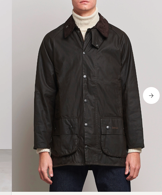 Pre-owned Barbour Beaufort Waxed Jacket In Sage Msrp$495 Rugged & Sophisticated U.k. Made