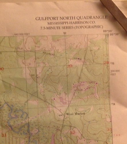 Mississippi Gulfport North 1994 original USGS Topographical chart