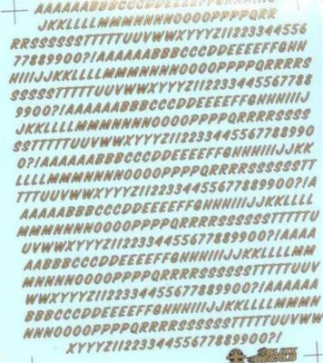 Slixx 8033 Alpha Numeric 1/8" Drag decal