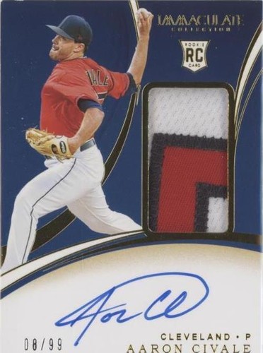2020 Panini Immaculate Collection - Aaron Civale #144