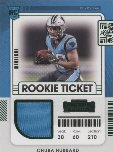2021 Panini Contenders Chuba Hubbard #RTS-CHU