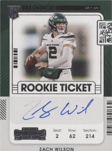 2021 Panini Contenders Zach Wilson #102
