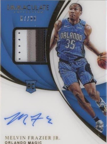 2018-19 Panini Immaculate Collection - Melvin Frazier Jr. #126