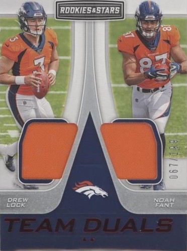 2019 Panini Rookies & Stars Drew Lock Noah Fant #TD-DN