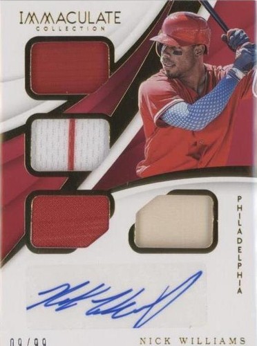 2018 Panini Immaculate Collection - Nick Williams #QMA-NW