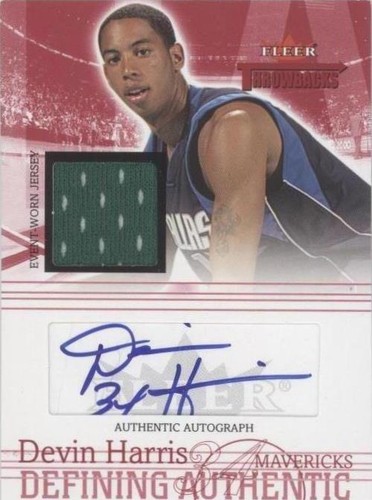 2004-05 Fleer Throwbacks - Devin Harris #DAA-DH