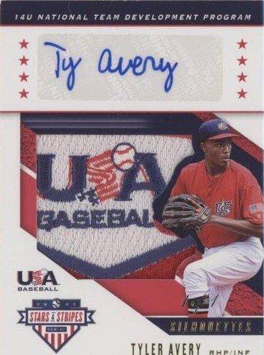 2019 Panini USA Baseball Stars & Stripes - Tyler Avery #USA-FS