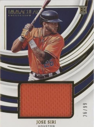 2022 Panini Immaculate Collection - Jose Siri #RRJ-JS