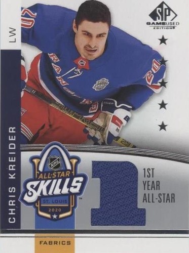 2020-21 Upper Deck SP Game Used - Chris Kreider #AS1-CK