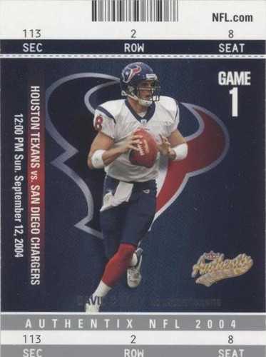 2004 Fleer Authentix David Carr #57