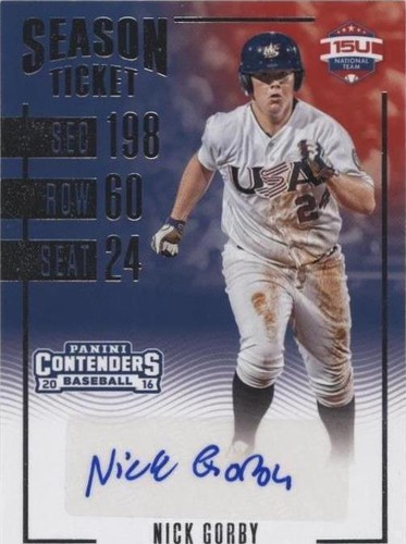 2016 Panini Elite Extra Edition - Nick Gorby #15U-NG