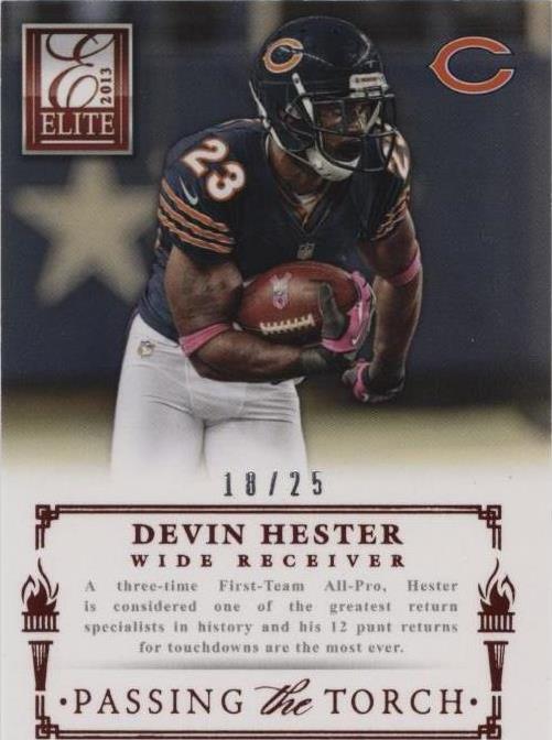 2013 Panini Elite - Passing the Torch Red #18 Devin Hester, Patrick ...