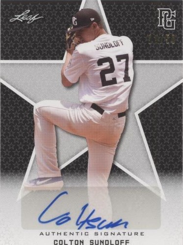 2020 Leaf Perfect Game National Showcase - Colton Sundloff #BA-CS6