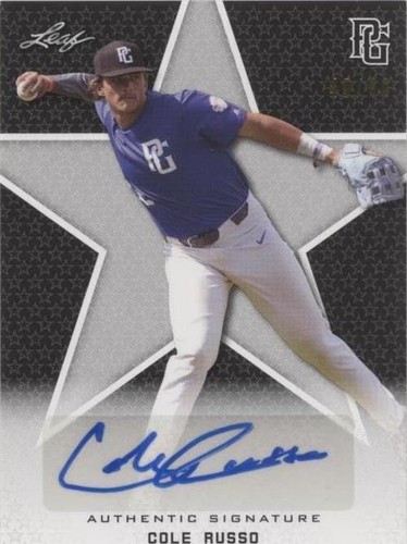 2020 Leaf Perfect Game National Showcase - Cole Russo #BA-CR2