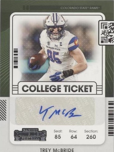 2022 Panini Chronicles Draft Picks Trey McBride #CCT-TMC