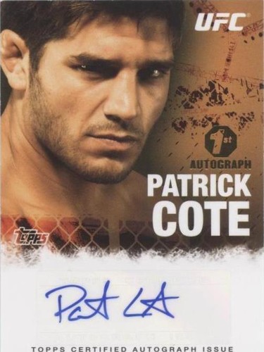 2010 Topps UFC Series 4 - Patrick Cote #FA-PCO