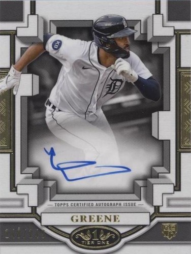 2023 Topps Tier One - Riley Greene #BOA-RG1