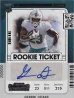2021 Panini Contenders Gerrid Doaks #255