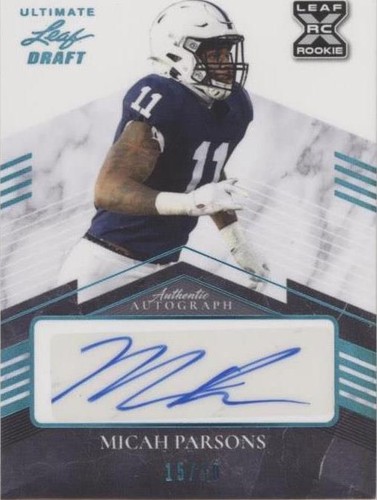 2021 Leaf Ultimate Draft Micah Parsons #BA-MP1