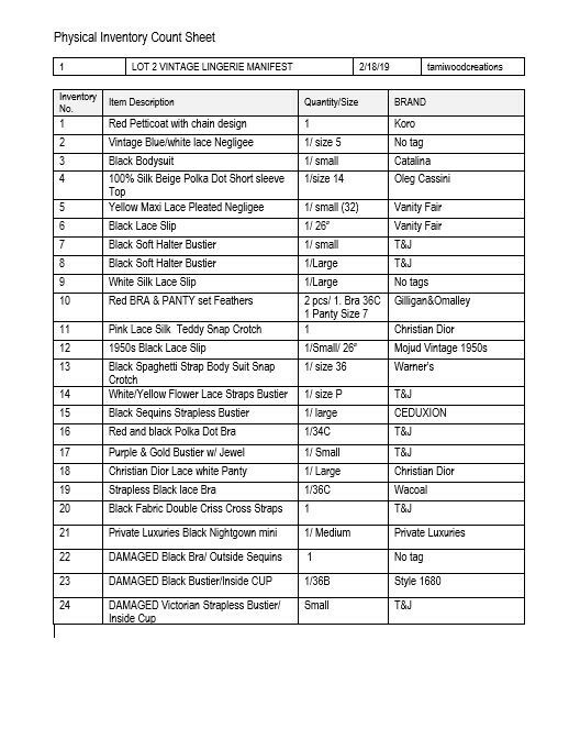 Vintage DIOR MOJUD Lingerie Bra Silk Asst Sizes Styles Colors Lot of 21