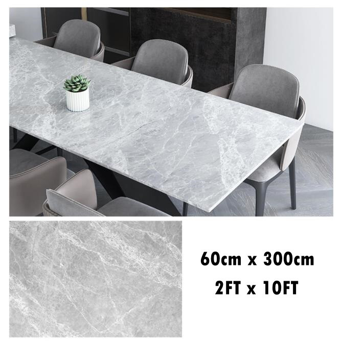 10ft Self Adhesive PVC Wallpaper Roll Marble Paper Peel Stick Kitchen Countertop