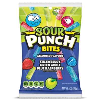 SOUR PUNCH BITES 3.7oz - Sweet & Tangy Assorted Gummy Candy - Grab Yours Now